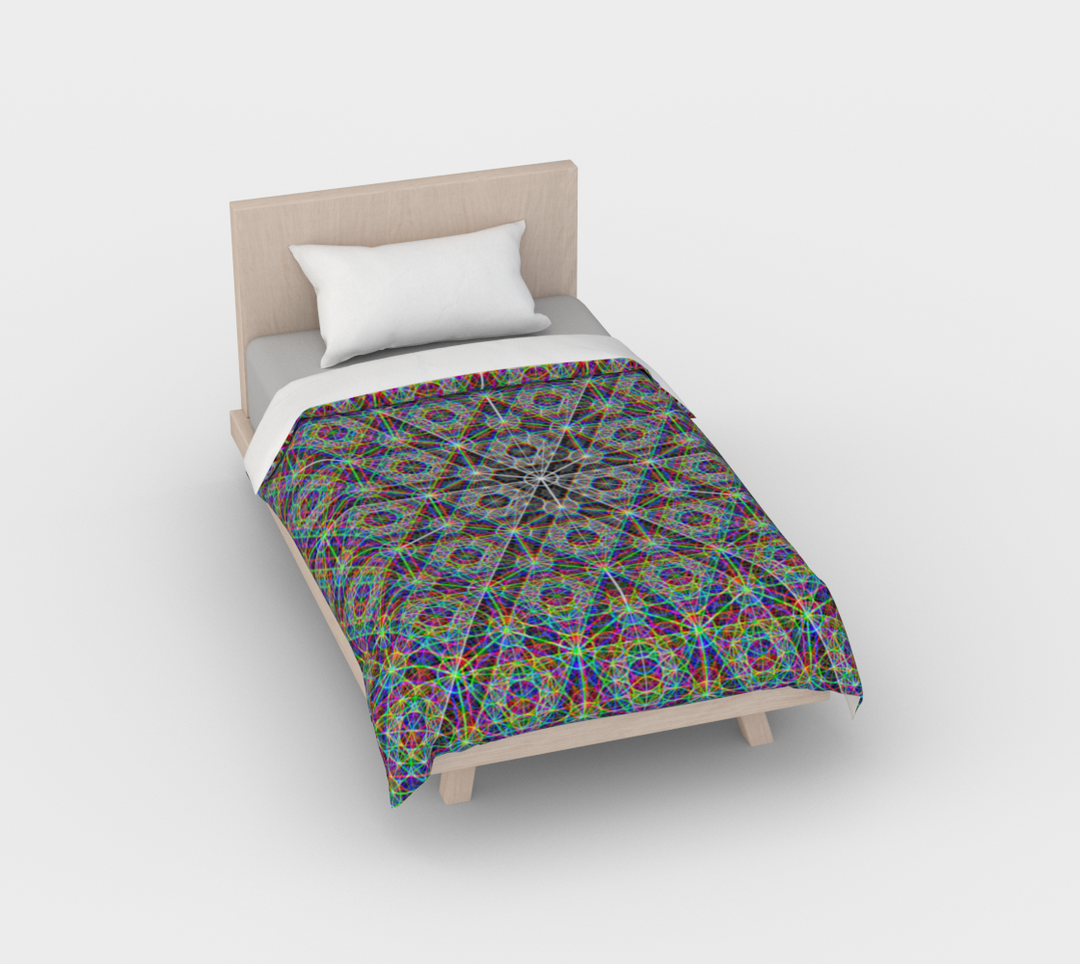 Metatrons Chromatic | Duvet Cover | PatternNerd