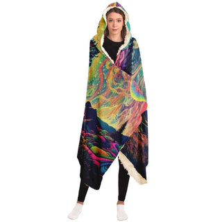 LONELY TREE Hooded Blanket | ACIDMATH AI