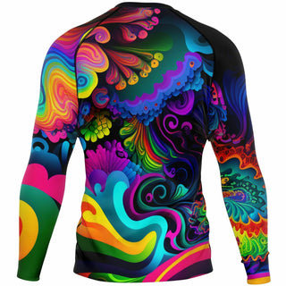 COLOR SPLASH Men's Rashguard - ACIDMATH AI