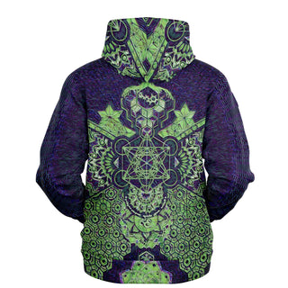 LIME GREEN GEOMETRIC Fashion Hoodie - MIL ET UNE