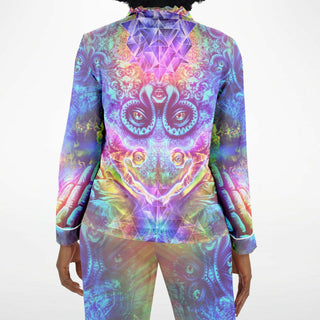 BUTTERLY Women's Satin Pajamas -| SALVIA DROID