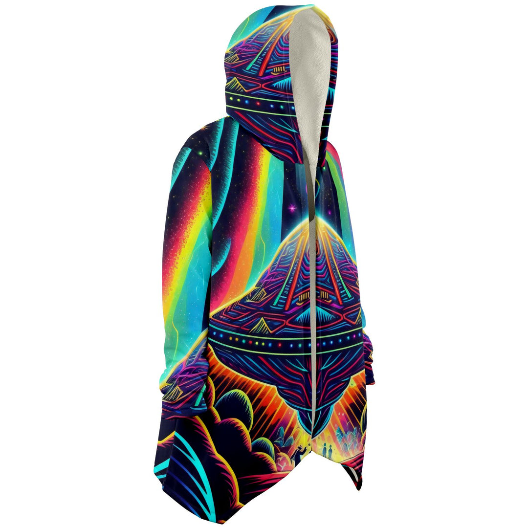 VISITORS Microfleece Cloak -PSYCHEDELIC POUR HOUSE