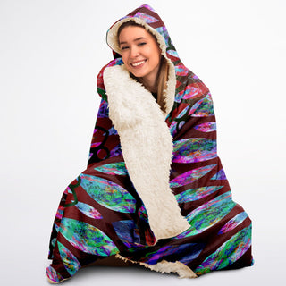 VIBRANT MANDALA Hooded Blanket Sherpa