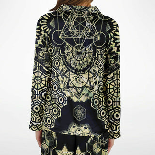 GEOMETRIC GOLD Women's Satin Pajamas - MIL ET UNE