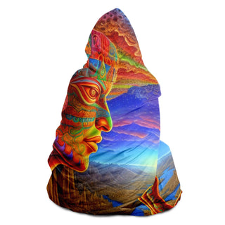 SURREAL MORNING Hooded Blanket - SALVIA DROID x ACIDMATH AI
