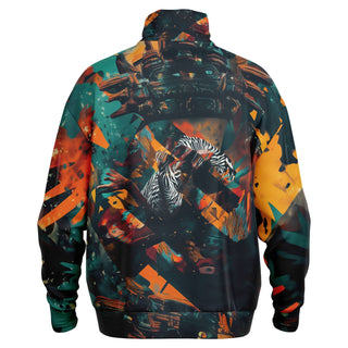 ZEBRA CAMO Heavyweight Oversized Quarter Zip Sweatshirt