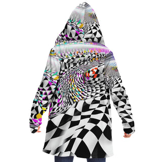 OPTICAL ILLUSIONS Microfleece Cloak