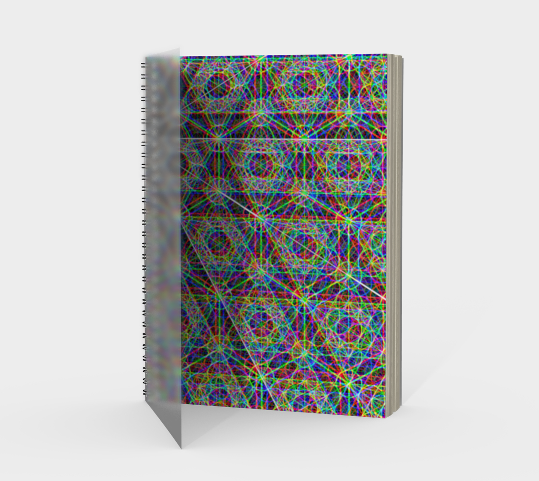 Metatrons Chromatic | Spiral Notebook | PatternNerd