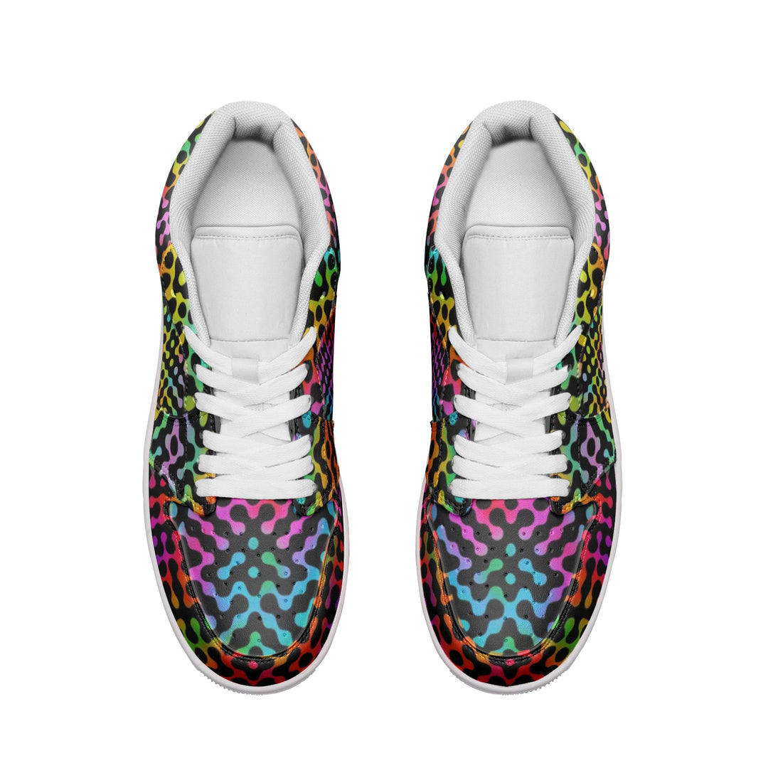 MICRODOTS Unisex Low Top Leather Sneakers | ARTDESIGNWORKS