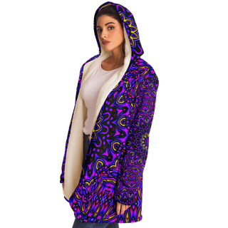 Fuchsia Fields - Imran -Microfleece Cloak - AOP