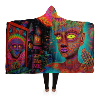 ENTITY BLAST Hooded Blanket - SALVIA DROID x ACIDMATH AI
