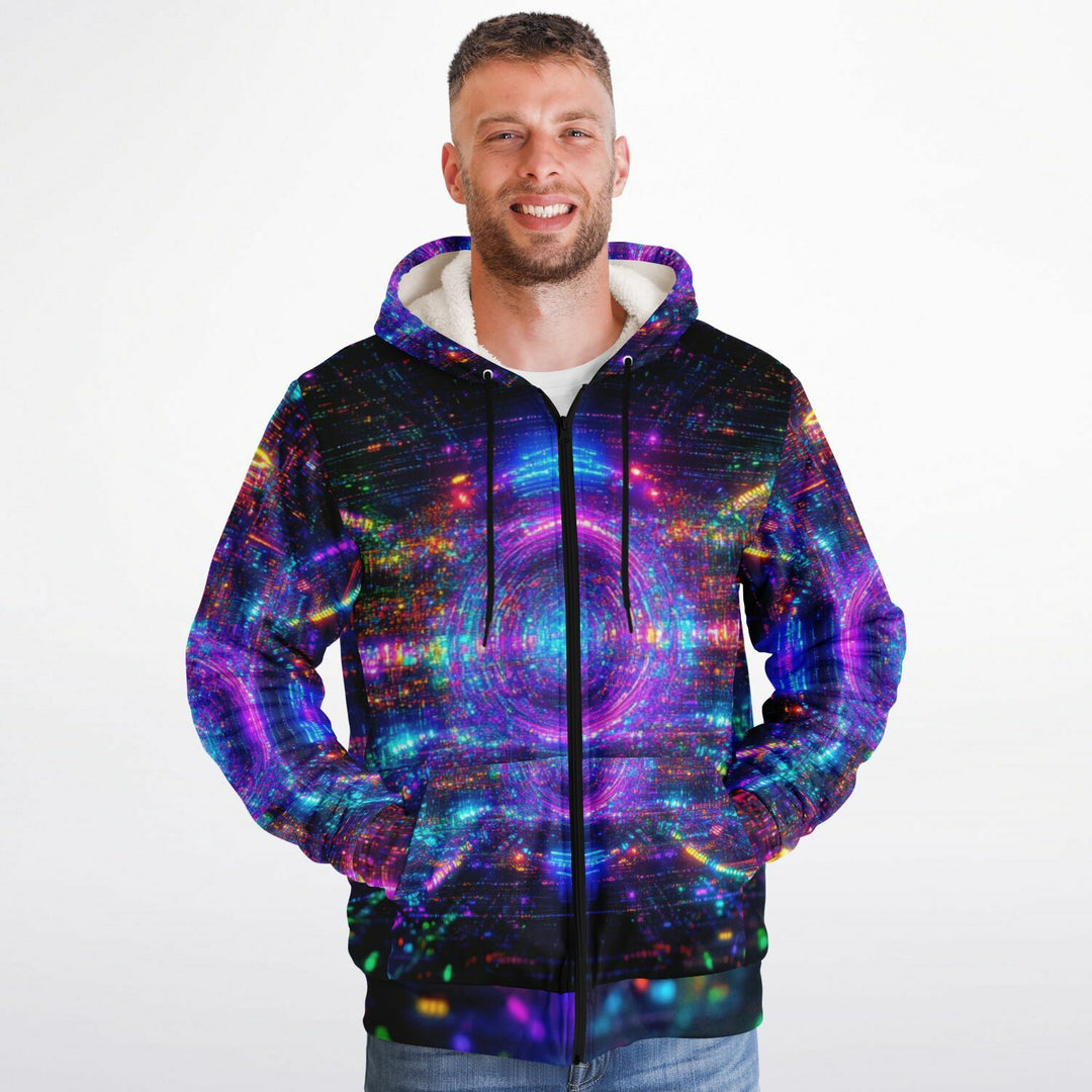 ZOOMER Microfleece Ziphoodie - ACIDMATH AI