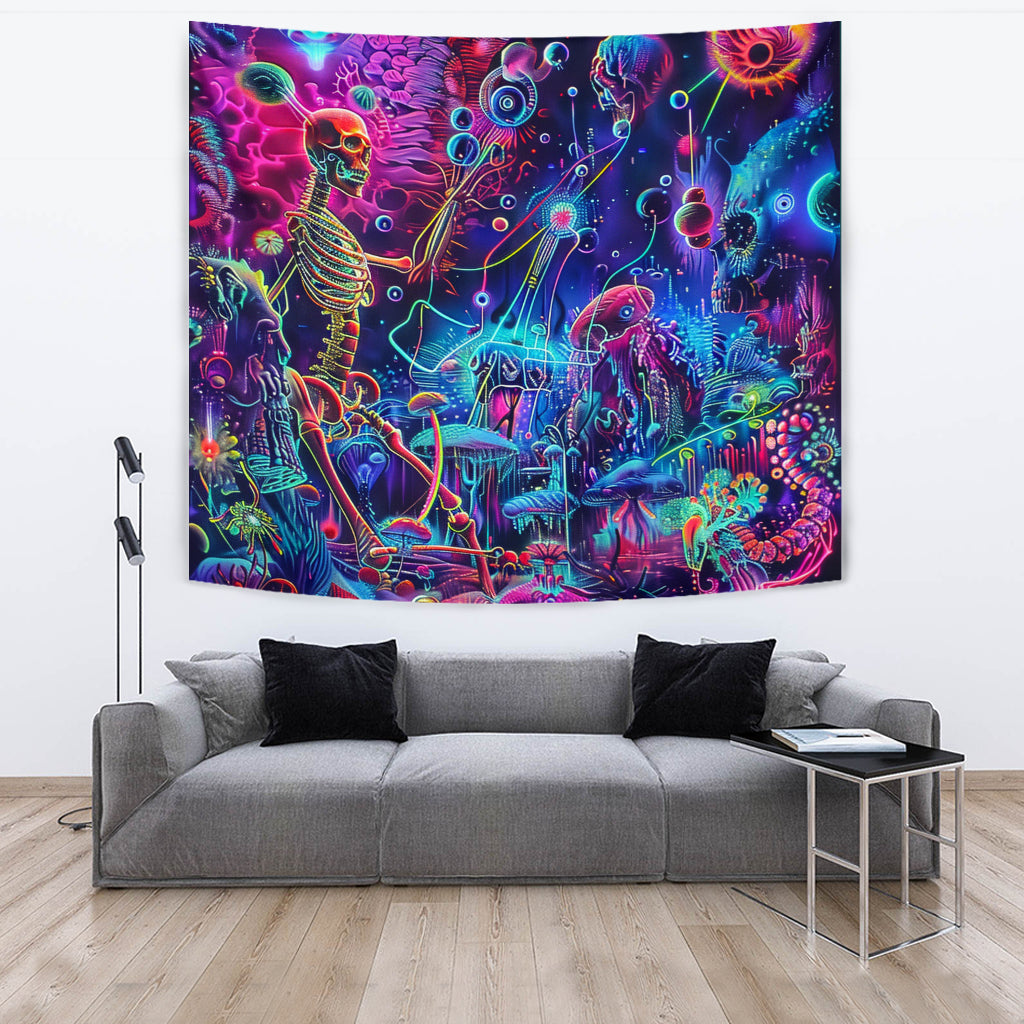 BARDO WALK TAPESTRY | ACIDMATH AI