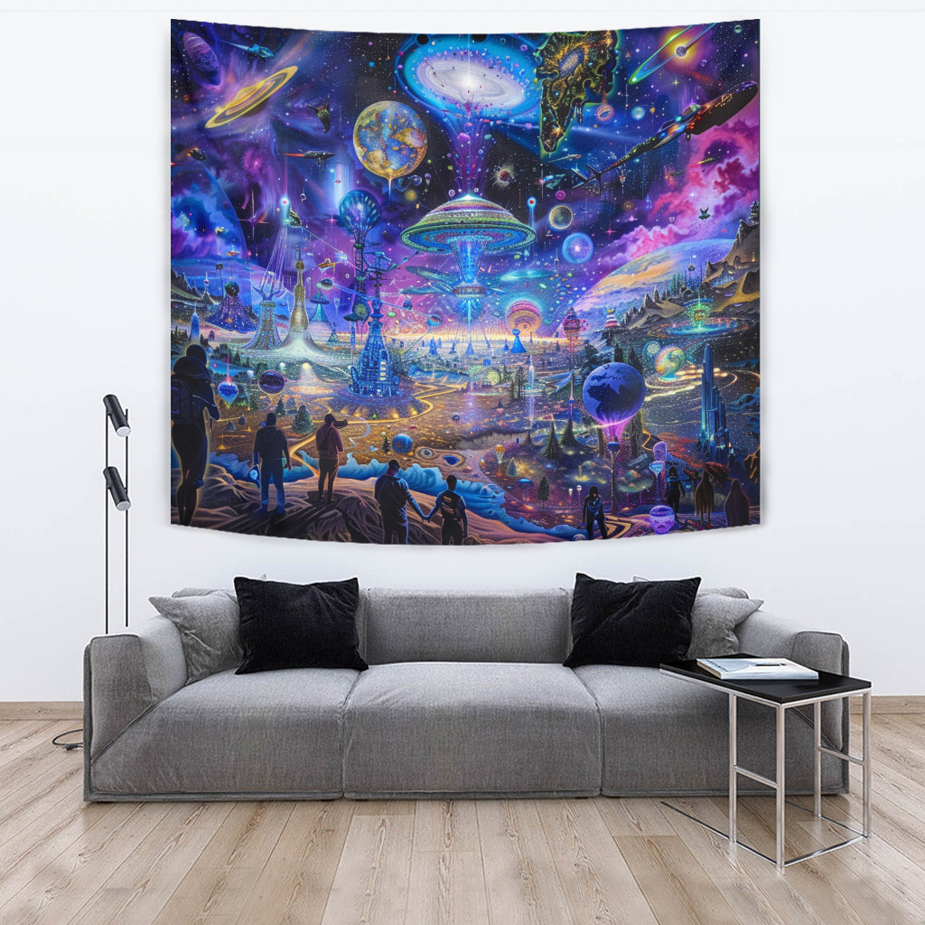 BRAVE NEW WORLD TAPESTRY | ACIDMATH AI