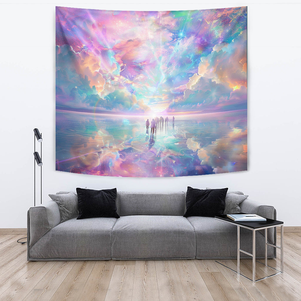 SPIRIT WALK TAPESTRY | ACIDMATH AI