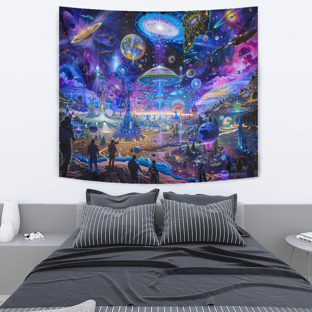 BRAVE NEW WORLD TAPESTRY | ACIDMATH AI