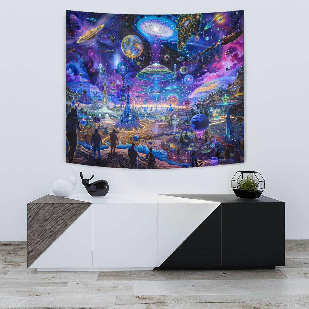 BRAVE NEW WORLD TAPESTRY | ACIDMATH AI