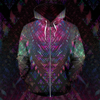Tripnotic Realm | Zip Up Hoodie | POLARIS