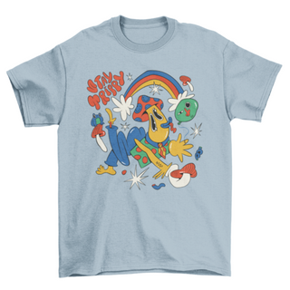 Psychedelic trippy mushroom t-shirt