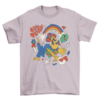 Psychedelic trippy mushroom t-shirt