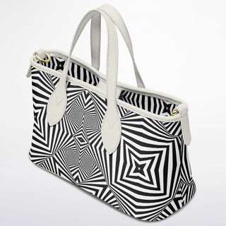 ZEBRA LINES Leather Tote Bag - Hubert Solczynski