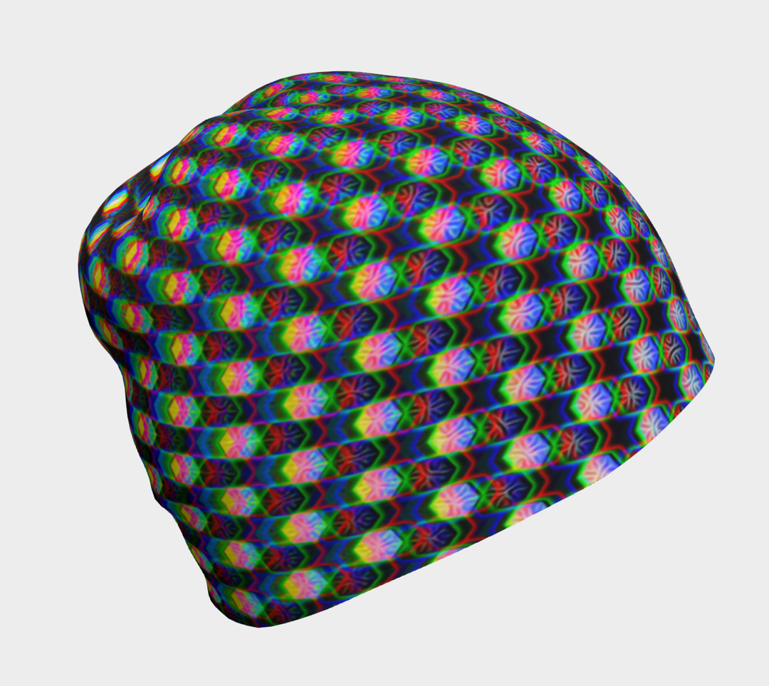 Black Stars & Hexagons | Beanie | PatternNerd