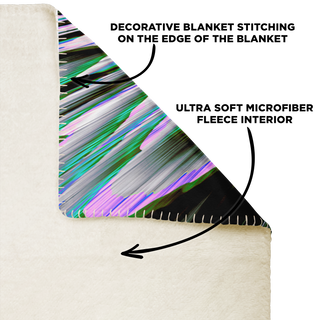 Breaking Through (Green) | Microfleece Blanket | Makroverset