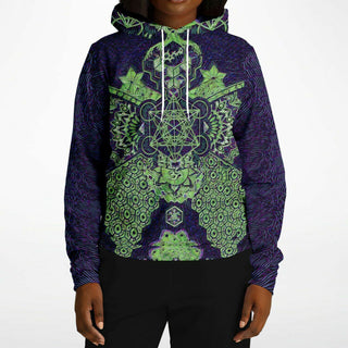 LIME GREEN GEOMETRIC Fashion Hoodie - MIL ET UNE