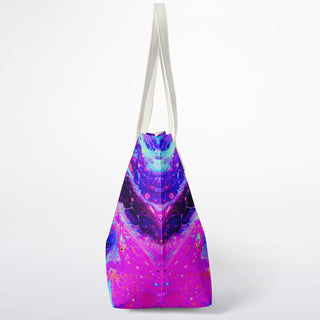 Psychedelic Rainbow Shopper Tote Bag - Psychedelic Pour House