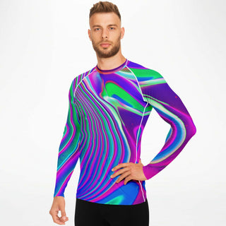 SQUIGGLES Men's Rashguard - PSYCHEDELIC POUR HOUSE