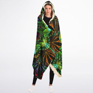 GREENDALA Hooded Blanket Sherpa