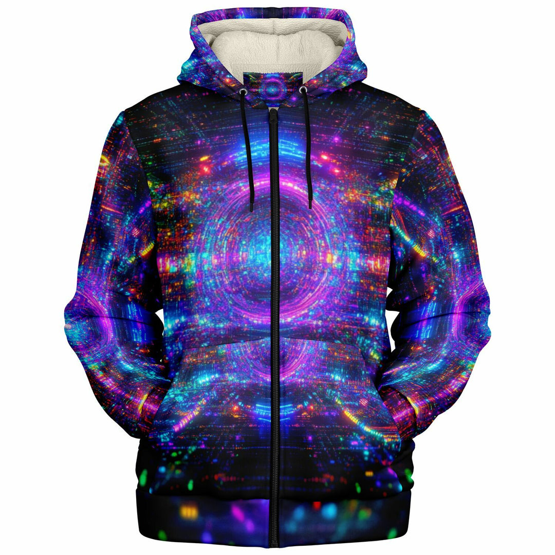 ZOOMER Microfleece Ziphoodie - ACIDMATH AI