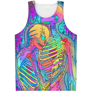 SKELETON LOVE Unisex Tank Top - PHAZED