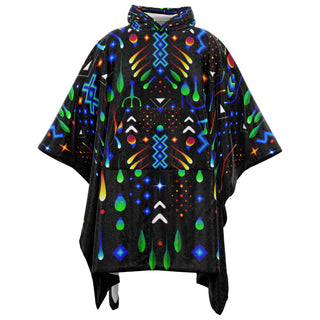 OWL Flannel Blanket Poncho - TAS VISUALS