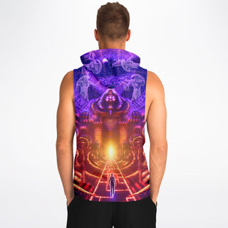 KEY IS WITHIN Fashion Drop Armhole Hoodie - SALVIA DROID