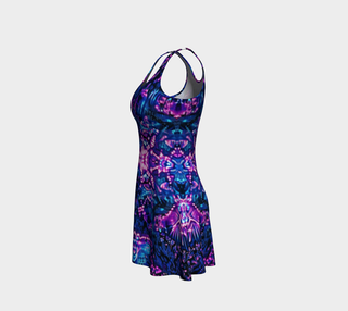 PSY INK BLOT FLARE DRESS