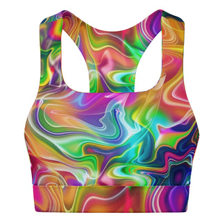 UR GLOWING Padded Sports Bra - ACIDMATH AI