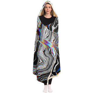 OIL SPILL Hooded Blanket - AOP | ARTDESIGNWORKS