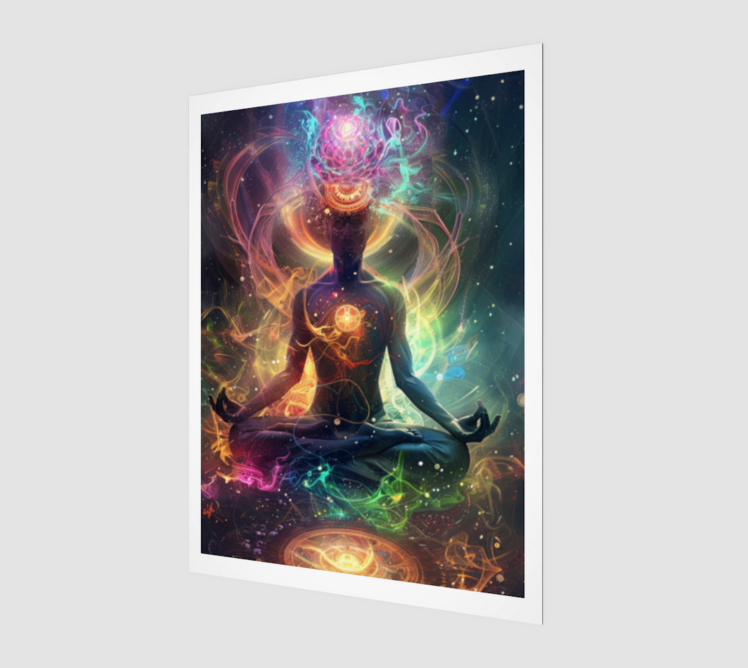 MEDITATING MIND PRINT | ACIDMATH AI