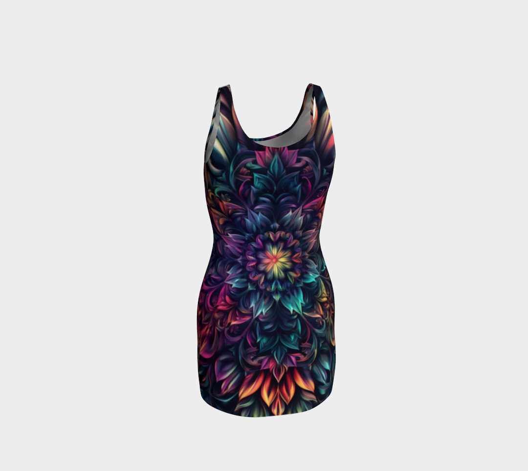 FLOWER BLOOM BODYCON DRESS  | ACIDMATH AI