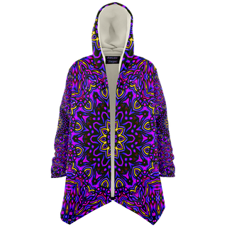 Fuchsia Fields - Imran -Microfleece Cloak - AOP