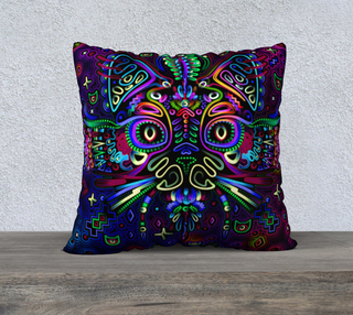 MYSTIC CAT 22" x 22" Pillow Case  | TAS