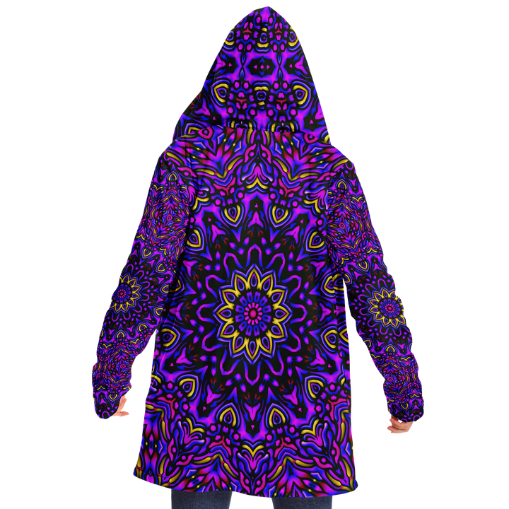 Fuchsia Fields - Imran -Microfleece Cloak - AOP
