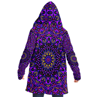 Fuchsia Fields - Imran -Microfleece Cloak - AOP