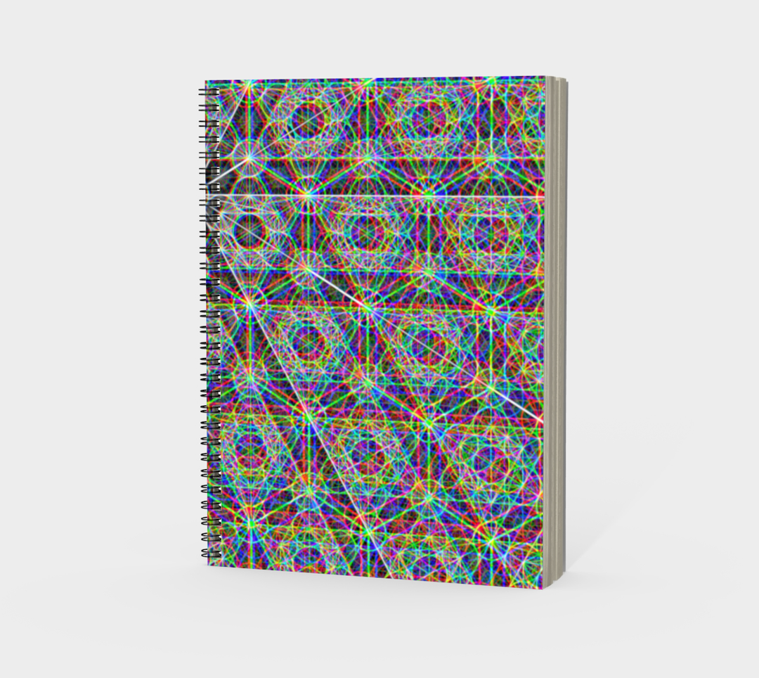 Metatrons Chromatic | Spiral Notebook | PatternNerd