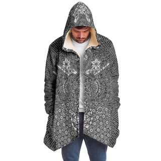 GEOMETRIC BUZZ Microfleece Cloak - MIL ET UNE