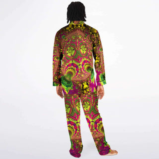 PSYBOX Men's Satin Pajamas - FRACTUALLY