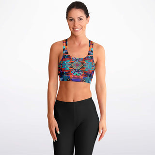 HATCHES Padded Sports Bra - LACHLAN WARDLAW X ACIDMATH AI