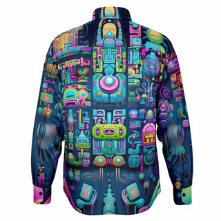 GAMER Long Sleeve Button Down Shirt - ACIDMATH AI