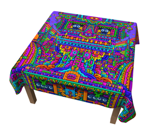 3rd EYE LINEN-LOOK TABLECLOTH
